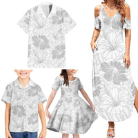Samoa Lotu Tamaiti Family Matching Summer Maxi Dress and Hawaiian Shirt White Sun Day Beauty Hibiscus Ver01 LT9 - Polynesian Pride