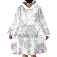 Samoa Lotu Tamaiti Wearable Blanket Hoodie White Sun Day Beauty Hibiscus Ver01 LT9 - Polynesian Pride