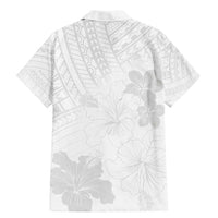 Samoa Lotu Tamaiti Family Matching Mermaid Dress and Hawaiian Shirt White Sun Day Beauty Hibiscus Ver02 LT9 - Polynesian Pride