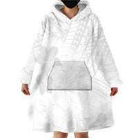 Samoa Lotu Tamaiti Wearable Blanket Hoodie White Sun Day Beauty Hibiscus Ver02 LT9 - Polynesian Pride