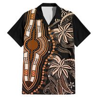Polynesia Dashiki Family Matching Mermaid Dress and Hawaiian Shirt Polynesia and Africa Traditional Special Together Gold LT9 Dad's Shirt - Short Sleeve Gold - Polynesian Pride