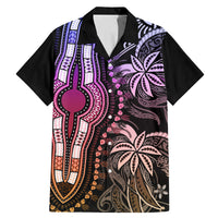 Polynesia Dashiki Family Matching Mermaid Dress and Hawaiian Shirt Polynesia and Africa Traditional Special Together Pastel LT9 Dad's Shirt - Short Sleeve Pastel - Polynesian Pride