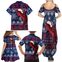 Samoa Manuia Le Kirisimasi Family Matching Summer Maxi Dress and Hawaiian Shirt Samoan Fishing Tribal Pattern Christmas Vibe LT9 - Polynesian Pride