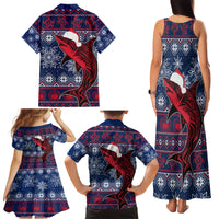Samoa Manuia Le Kirisimasi Family Matching Tank Maxi Dress and Hawaiian Shirt Samoan Fishing Tribal Pattern Christmas Vibe LT9 - Polynesian Pride
