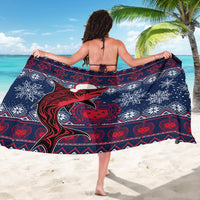 Samoa Manuia Le Kirisimasi Sarong Samoan Fishing Tribal Pattern Christmas Vibe LT9 - Polynesian Pride
