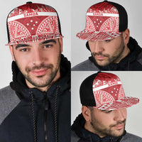 Personalised Toa Samoa Rugby Spirit Mesh Trucker Cap Red Samoan Tribal Pattern LT9 - Polynesian Pride