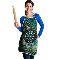 New Zealand Darts Personalised Apron Aotearoa Silver Fern Green Papua Shell Spirit LT9 - Polynesian Pride