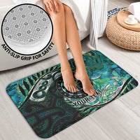 New Zealand Darts Personalised Bathroom Set Aotearoa Silver Fern Green Papua Shell Spirit LT9 - Polynesian Pride