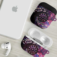 New Zealand Darts Personalised AirPods Case Aotearoa Silver Fern Pink Papua Shell Spirit LT9 - Polynesian Pride