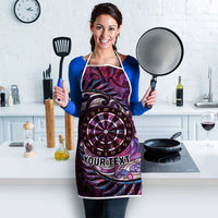 New Zealand Darts Personalised Apron Aotearoa Silver Fern Pink Papua Shell Spirit LT9 - Polynesian Pride
