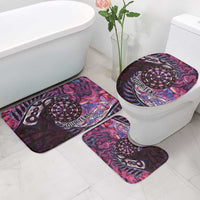 New Zealand Darts Personalised Bathroom Set Aotearoa Silver Fern Pink Papua Shell Spirit LT9 - Polynesian Pride