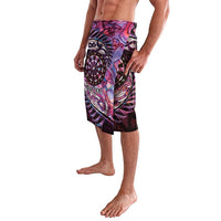 New Zealand Darts Personalised Lavalava Aotearoa Silver Fern Pink Papua Shell Spirit LT9 - Polynesian Pride