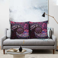 New Zealand Darts Personalised Pillow Cover Aotearoa Silver Fern Pink Papua Shell Spirit LT9 - Polynesian Pride