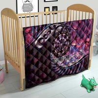 New Zealand Darts Personalised Quilt Aotearoa Silver Fern Pink Papua Shell Spirit LT9 - Polynesian Pride