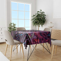 New Zealand Darts Personalised Tablecloth Aotearoa Silver Fern Pink Papua Shell Spirit
