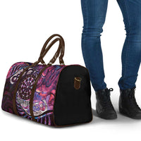 New Zealand Darts Personalised Travel Bag Aotearoa Silver Fern Pink Papua Shell Spirit LT9 - Polynesian Pride
