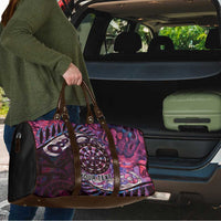New Zealand Darts Personalised Travel Bag Aotearoa Silver Fern Pink Papua Shell Spirit LT9 - Polynesian Pride