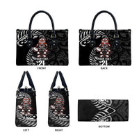 New Zealand Indigenous-Maori Rugby Custom Leather Bag - Polynesian Pride