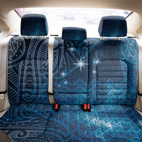 New Zealand Matariki Back Car Seat Cover Taniko Aramoana With Maori Galaxy Sky Night LT9 - Polynesian Pride