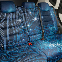 New Zealand Matariki Back Car Seat Cover Taniko Aramoana With Maori Galaxy Sky Night LT9 - Polynesian Pride