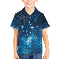 New Zealand Matariki Hawaiian Shirt Taniko Aramoana With Maori Galaxy Sky Night LT9 - Polynesian Pride