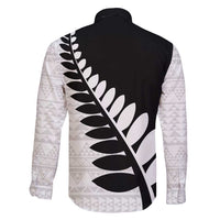 New Zealand Silver Fern Niho Taniwha Family Matching Short Sleeve Bodycon Dress and Hawaiian Shirt LT9 - Polynesian Pride