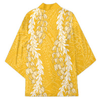Puakenikeni and Maile Lei Kimono Gold Double Strand Lei - Polynesian Pride