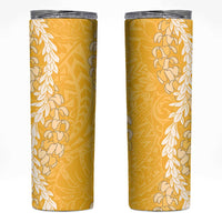 Puakenikeni and Maile Lei Skinny Tumbler Gold Double Strand Lei LT9 Gold - Polynesian Pride