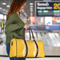 Puakenikeni and Maile Lei Travel Bag Gold Double Strand Lei - Polynesian Pride