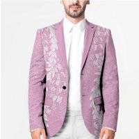 Puakenikeni and Maile Lei Blazer Pink Double Strand Lei - Polynesian Pride