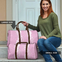 Puakenikeni and Maile Lei Travel Bag Pink Double Strand Lei - Polynesian Pride