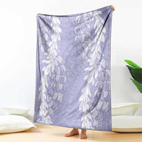 Puakenikeni and Maile Lei Blanket Purple Double Strand Lei