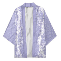 Puakenikeni and Maile Lei Kimono Purple Double Strand Lei - Polynesian Pride
