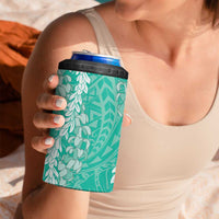 Puakenikeni and Maile Lei 4 in 1 Can Cooler Tumbler Sage Green Double Strand Lei LT9 - Polynesian Pride