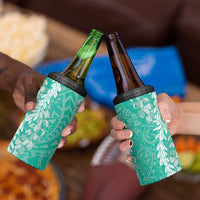 Puakenikeni and Maile Lei 4 in 1 Can Cooler Tumbler Sage Green Double Strand Lei LT9 - Polynesian Pride