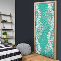 Puakenikeni and Maile Lei Door Cover Sage Green Double Strand Lei - Polynesian Pride
