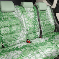 Green Puakenikeni and Maile Lei Back Car Seat Cover Hawaiian Style Tribal Tapa Double Strand Lei LT9 - Polynesian Pride