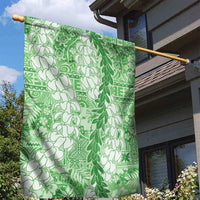 Green Puakenikeni and Maile Lei Garden Flag Hawaiian Style Tribal Tapa Double Strand Lei LT9 - Polynesian Pride