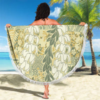 Vintage Puakenikeni and Maile Lei Beach Blanket Hawaiian Style Tribal Tapa Double Strand Lei LT9 - Polynesian Pride