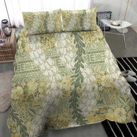 Vintage Puakenikeni and Maile Lei Bedding Set Hawaiian Style Tribal Tapa Double Strand Lei LT9 - Polynesian Pride