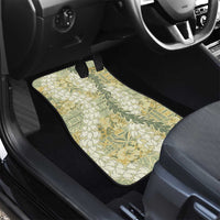 Vintage Puakenikeni and Maile Lei Car Mats Hawaiian Style Tribal Tapa Double Strand Lei LT9 - Polynesian Pride