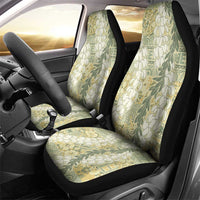 Vintage Puakenikeni and Maile Lei Car Seat Cover Hawaiian Style Tribal Tapa Double Strand Lei LT9 - Polynesian Pride