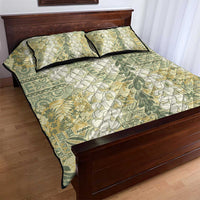 Vintage Puakenikeni and Maile Lei Quilt Bed Set Hawaiian Style Tribal Tapa Double Strand Lei LT9 - Polynesian Pride