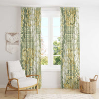Vintage Puakenikeni and Maile Lei Window Curtain Hawaiian Style Tribal Tapa Double Strand Lei LT9 - Polynesian Pride