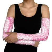 Pink Puakenikeni and Maile Lei Arm Sleeves Hawaiian Style Tribal Tapa Double Strand Lei LT9 - Polynesian Pride