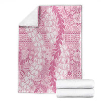 Pink Puakenikeni and Maile Lei Blanket Hawaiian Style Tribal Tapa Double Strand Lei LT9 - Polynesian Pride