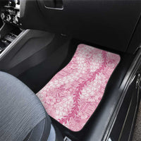 Pink Puakenikeni and Maile Lei Car Mats Hawaiian Style Tribal Tapa Double Strand Lei LT9 - Polynesian Pride