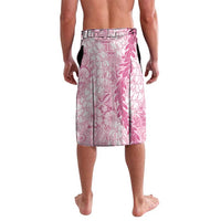 Pink Puakenikeni and Maile Lei Lavalava Hawaiian Style Tribal Tapa Double Strand Lei LT9 - Polynesian Pride