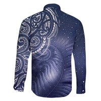 New Zealand Galaxy Fern Family Matching Short Sleeve Bodycon Dress and Hawaiian Shirt LT9 - Polynesian Pride