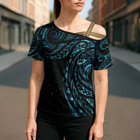 New Zealand Matariki Cross Shoulder Shirt Galaxy Maori Tribal Tattoo LT9 - Polynesian Pride